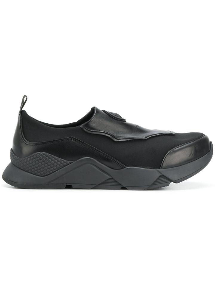 Versus Logo Slip-on Sneakers - Black