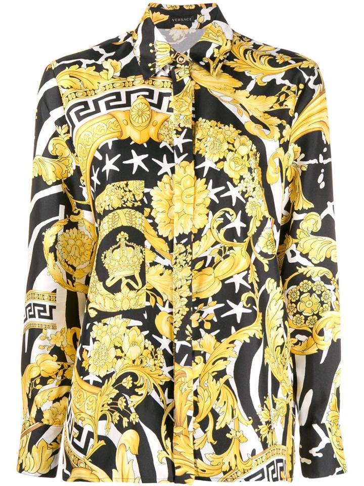 Versace Baroque Style Shirt - Black