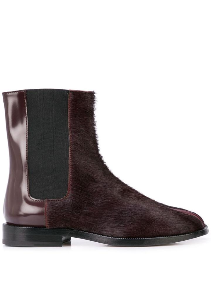 Maison Margiela Textured Tabi Chelsea Boots