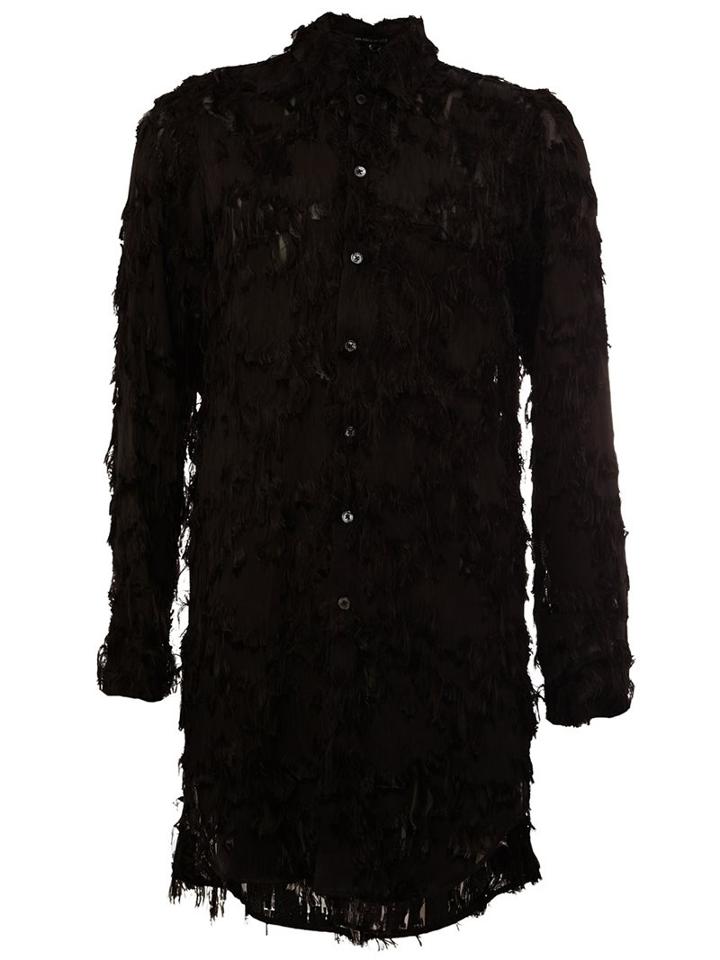 Ann Demeulemeester Textured Long Shirt