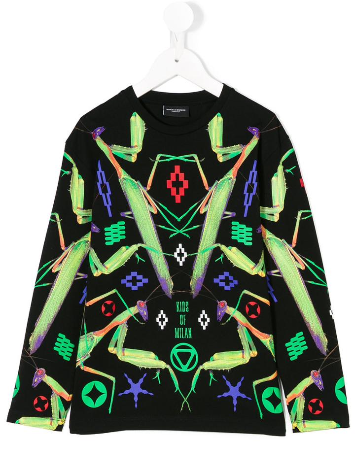 Marcelo Burlon County Of Milan Kids - Parr Top - Kids - Cotton - 4 Yrs, Black