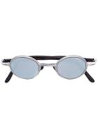 Kuboraum Mirrored Round Sunglasses - Metallic