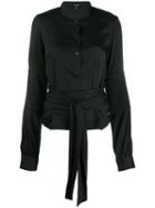 Gucci Pre-owned 2003's Longsleeved Tied Blouse - Black