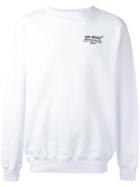 Off-white Logo Embroiderd Sweatshirt, Men's, Size: Large, White, Cotton