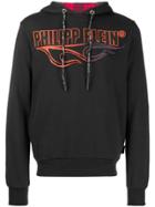 Philipp Plein Flame Hoodie - Black