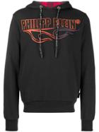 Philipp Plein Flame Hoodie - Black