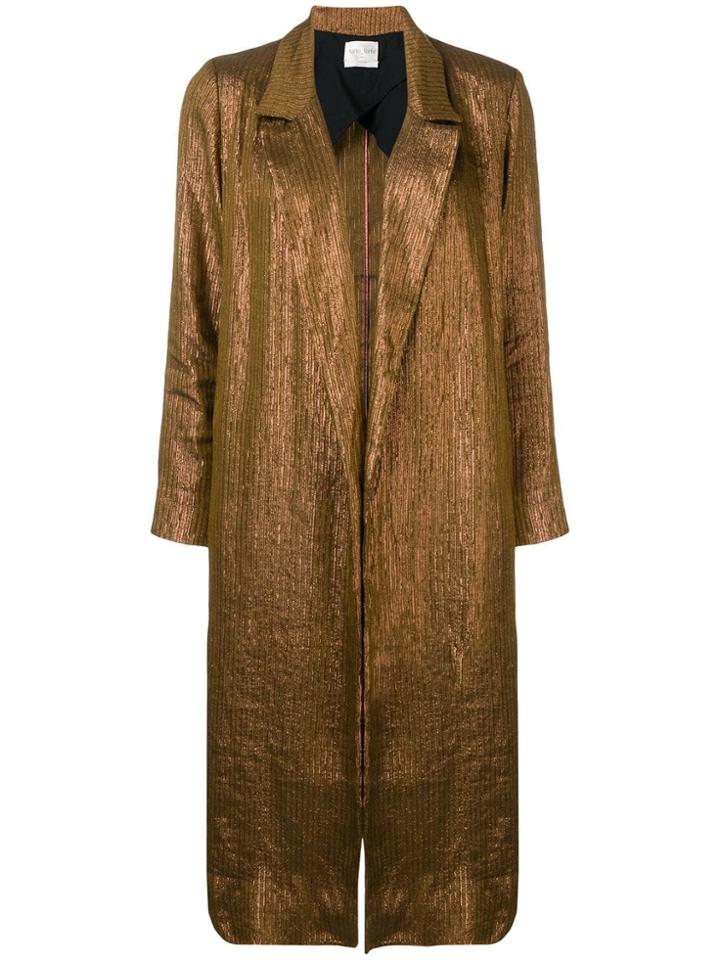 Forte Forte Long Classic Coat - Gold
