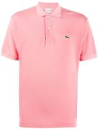 Lacoste Colour Block Polo Shirt - Pink