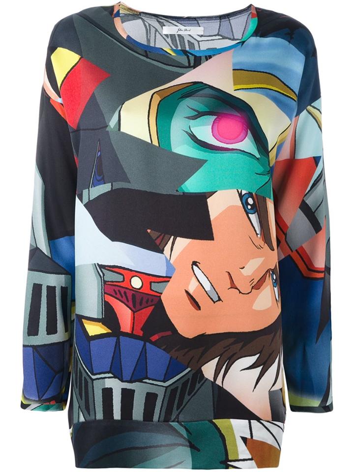 Julien David Manga Print Blouse - Multicolour