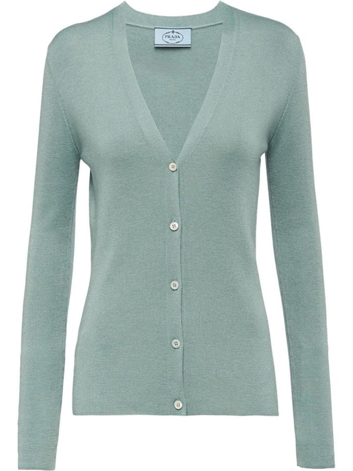 Prada Front Button Cardigan - Yellow