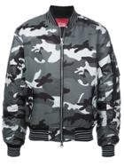Mostly Heard Rarely Seen 8-bit Blinky Pinky Inky Bomber Jacket - Grey