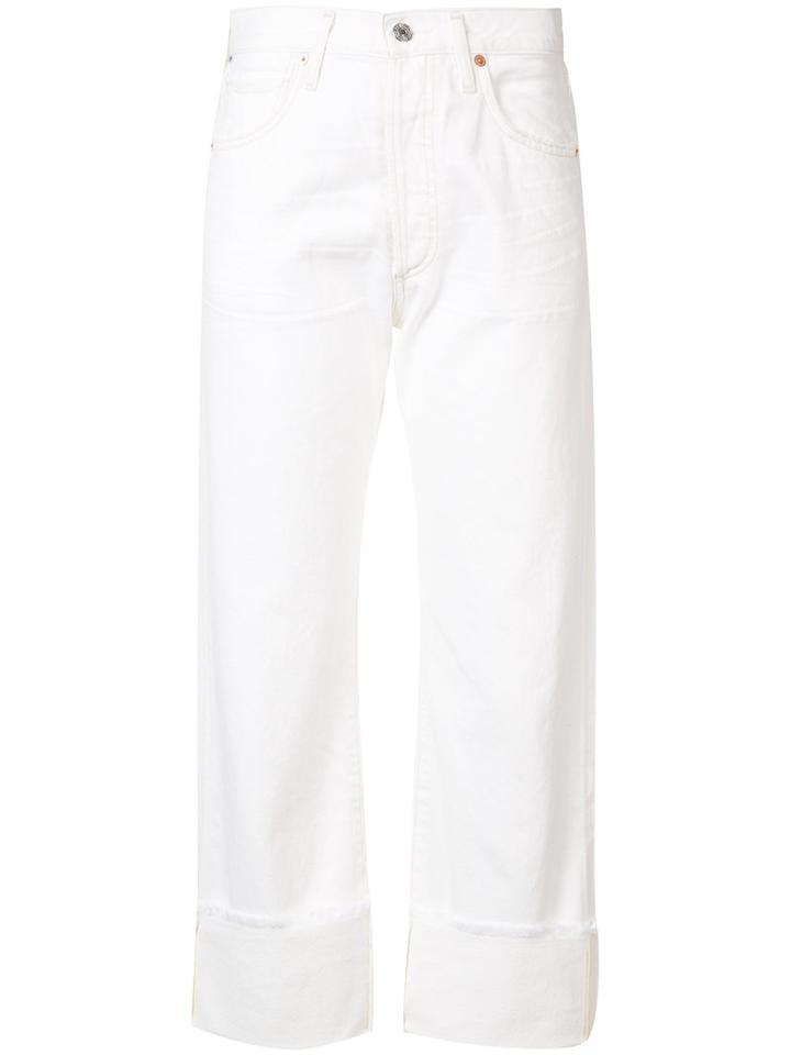 Citizens Of Humanity Parker Jeans, Women's, Size: 26, White, Acetate