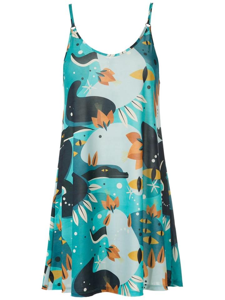 Lygia & Nanny Vestido Kolaka Jersey Estampado - Blue