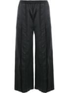 Ilaria Nistri Pleated Cropped Trousers - Black