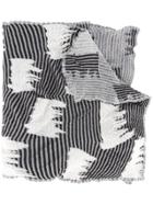 Homme Plissé Issey Miyake Wild Check Stole - Grey