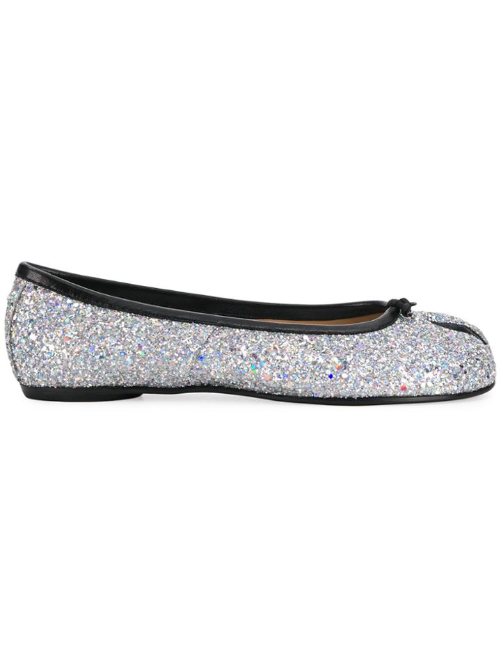 Maison Margiela Tabi Glitter Ballerinas - Grey