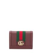 Gucci Ophidia Gg Card Case - Red