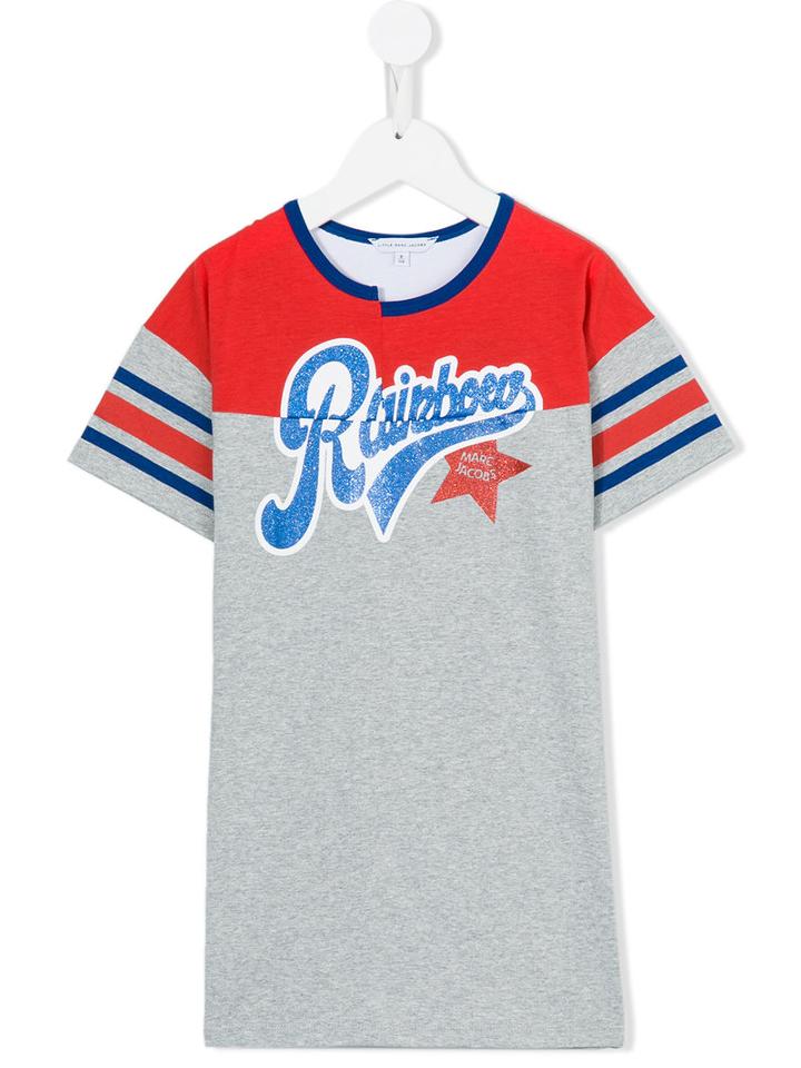 Little Marc Jacobs - Rainbow Sporty T-shirt - Kids - Cotton/modal - 8 Yrs, Grey