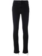 Ssheena Frayed Slim Fit Jeans - Black