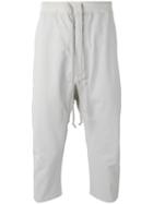 Rick Owens Drkshdw - Drop-crotch Trousers - Men - Cotton/polyamide - M, Nude/neutrals, Cotton/polyamide