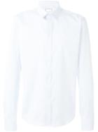 Wooyoungmi Concealed Fastening Shirt, Men's, Size: 54, Blue, Cotton/nylon/polyurethane
