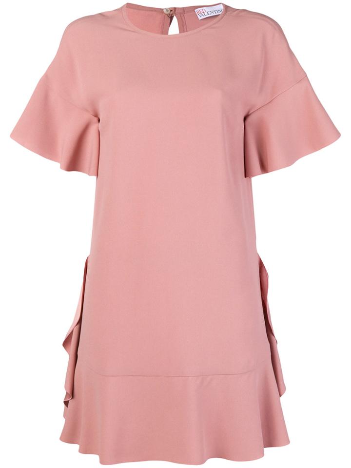 Red Valentino Ruffled Flared Dress - Pink & Purple