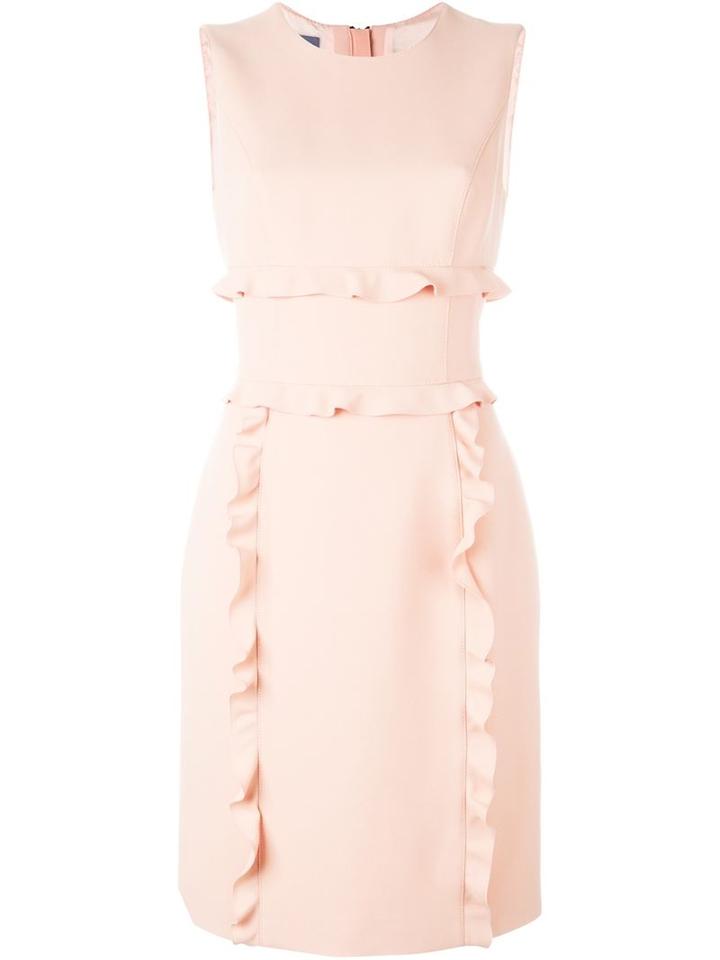 Emanuel Ungaro Frill Trim Sleeveless Dress