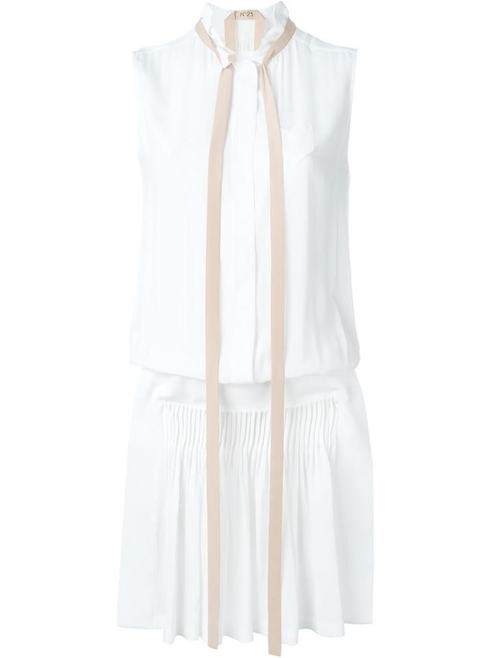 No21 Pleated Skirt Shirt Dress