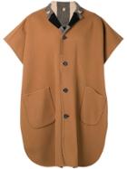 Burberry Short-sleeved Midi Coat - Neutrals