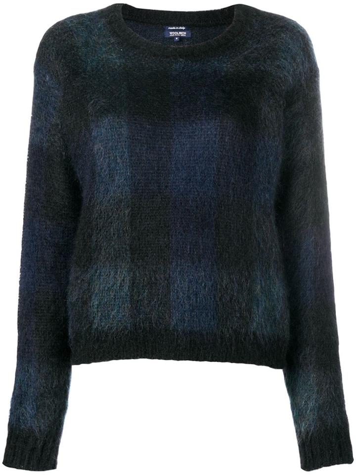 Woolrich Checked Jumper - Blue