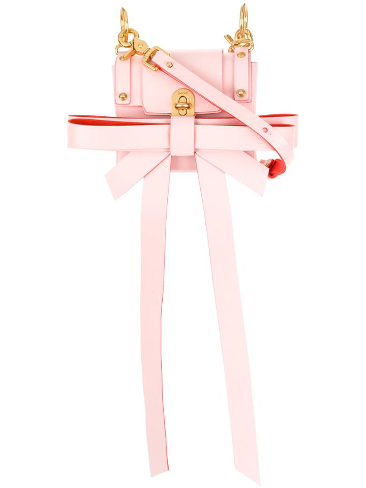 Niels Peeraer 3pm Ribbon Handbag - Pink & Purple