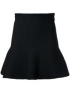 Scanlan Theodore Crepe Knit Ruffle Skirt, Women's, Size: Small, Black, Viscose