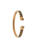Alexander Mcqueen Double Skull Bracelet - Gold