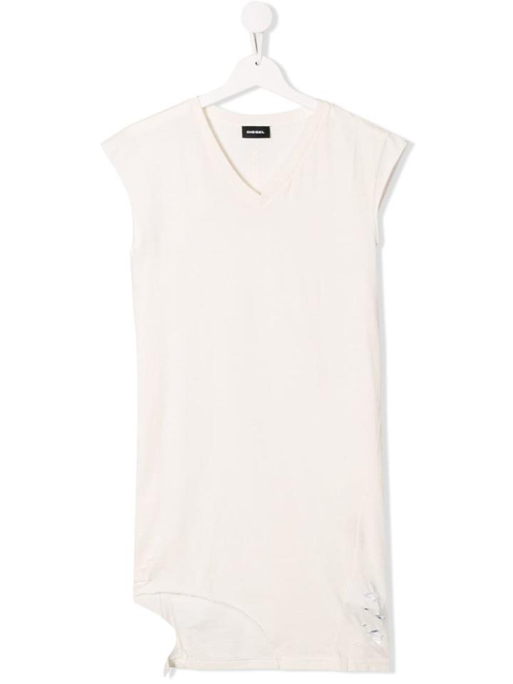 Diesel Kids Long Vest Top - Neutrals