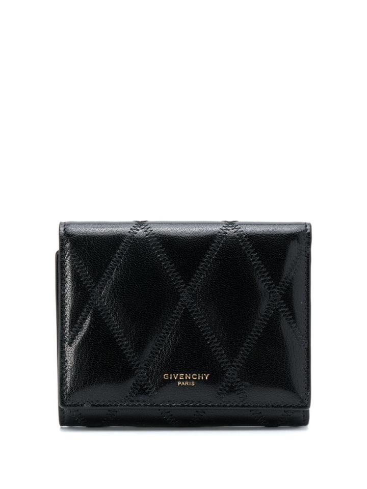 Givenchy Diamond Trifold Wallet - Black