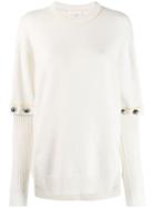 Chloé Removable Sleeve Sweater - White