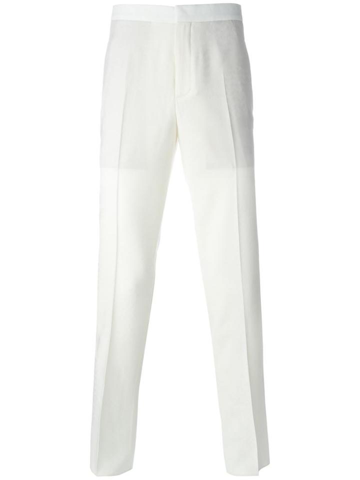 Neil Barrett Tailored Twill Trousers, Men's, Size: 48, Nude/neutrals, Virgin Wool/spandex/elastane/polyester/cotton