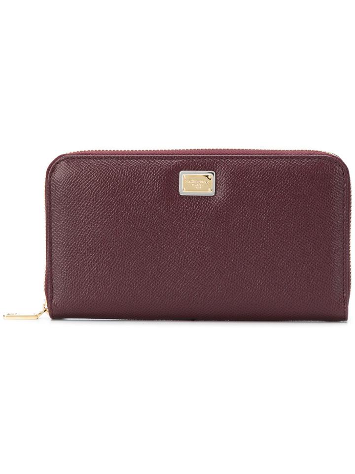 Dolce & Gabbana Logo Continental Wallet - Pink & Purple