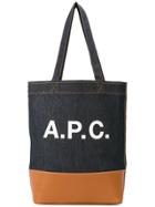 A.p.c. Logo Denim Tote Bag - Unavailable