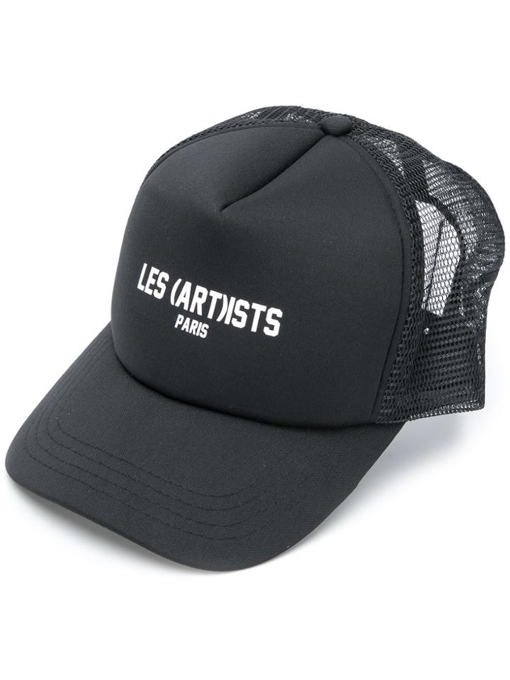 Les (art)ists Logo Print Cap - Black