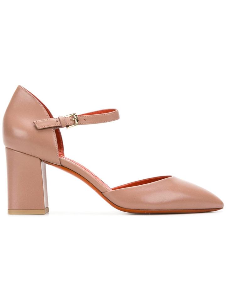 Santoni Pointed-toe Pumps - Neutrals