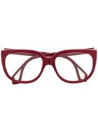Gucci Eyewear Double-framed Glasses - Red