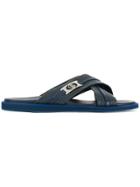 Baldinini Logo Open-toe Sandals - Blue