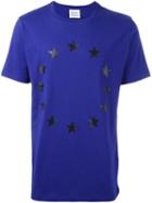 Études Circular Star Print T-shirt, Men's, Size: Small, Blue, Cotton