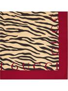 Gucci Silk Scarf With Tiger Print - Multicolour