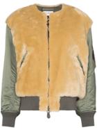 Hyke Faux Shearling Jacket - Green