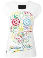 Philipp Plein 'glenrothes' T-shirt, Women's, Size: Medium, White, Cotton