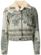 Jean Paul Gaultier Pre-owned Floral Print Denim Jacket - Grey