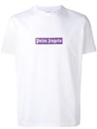 Palm Angels Logo Print Boxy T-shirt, Men's, Size: Small, White, Cotton