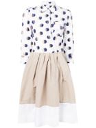 Sara Roka Elenatriss Patterned Dress - White